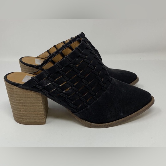 DV by Dolce Vita Taya Block Heel Mules Black 7.5 - Picture 3 of 9